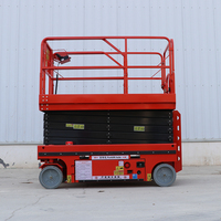 Plateforme élévatrice à ciseaux automotrice de 4 à 12 m, capacité de charge de 320 kg, plateforme extensible de 0,9 m, pneus non-marquants, plateforme de travail en hauteur intérieure