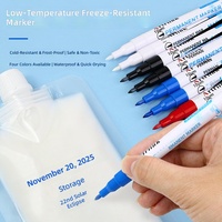 Marqueur pour congélateur basse température Shield, stylo d'étiquetage pour réfrigérateur, encre permanente à base d'huile, imperméable et à séchage rapide