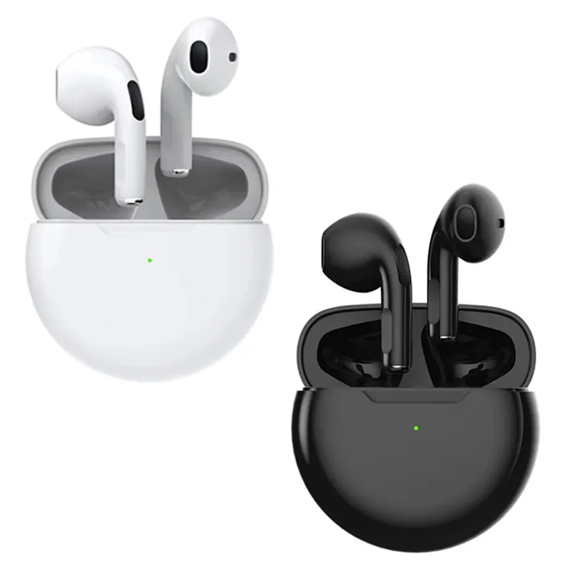 2022 TWS Fone BT Earphones Wireless Headphones with Mic Touch Control Air Stereo Wireless BT Headset Pro 6 Earbuds