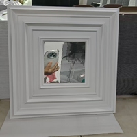 Panneaux muraux décoratifs ignifuges en PVC blanc, panneaux muraux 3D modernes pour la décoration de la maison, plafonds