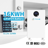 Baterías de Litio LiFePO4 Pylontech de 95% DOD 314Ah 16KWh para Sistemas Solares Híbridos Residenciales, 8000+ Ciclos