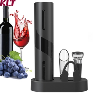 Tire-bouchon électrique classique rechargeable, ouvre-bouteille automatique avec base de rangement - Product Image 1