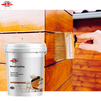 Huile de cire pour bois d'extérieur HongKai en acrylique - Protection UV - Brillance longue durée pour meubles de jardin / terrasse / clôture