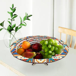 LS New 5D DIY <span class=keywords><strong>Diamond</strong></span> <span class=keywords><strong>Painting</strong></span> Kits de rangement en bois Multi-Functional Printed Fruit Candy Plate for Dining-Table Decoration - Product Image 5