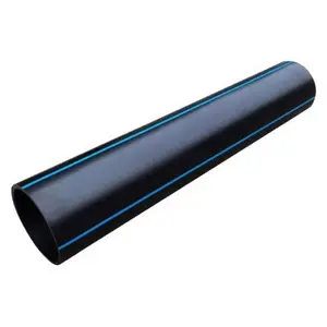 Hdpe Tubes Pn10 Pe100 Hdpe Pipe 110mm Poly Pe Water Pipe Large Diameter PE100 Underground Perforated Hdpe Drainage Pipe