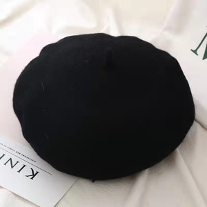 Boina Francesa para Mujer, Gorro de Lana Cálido para Invierno, Gorro Personalizado, Boina Vintage Lisa, Gorros de Color Sólido, Elegante para Mujer - Product Image 4