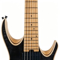 Gitar Elektrik 7 Senar MM7-TBK Double Cutaway dengan Fingerboard Roasted Flamed Maple, H-H Alnico V, Locking Tuner, dan Finishing Gloss TBK
