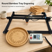 Machine de gravure laser à cadre ouvert pour rouleaux de bambou, marque-pages en bois, plaques gravées et panneaux de texte