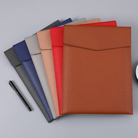 Bolsa de archivo de almacenamiento Vertical A4 personalizada de fábrica, carpeta de archivos de documentos de contrato impermeable de cuero Pu para oficina de negocios