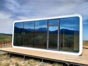 Cabine Apple 20 pieds 40 pieds Petite maison moderne préfabriquée Conteneur extensible populaire Bureau mobile Pod pour l'extérieur, le travail et la vie - Product Image 6