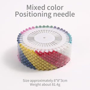 ZGBROTHERS Agujas de Posicionamiento Metálicas de Color Directas de Fábrica, Herramientas Manuales de Costura, Aguja Estándar Fija JP185, Aguja de Perla para Ropa - Product Image 6