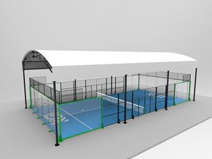LDK Sports Equipment Indoor Panoramic Cancha De Padel Proveedor Hierba Artificial Pista De Padel Personalizada Con Techo - Product Image 1
