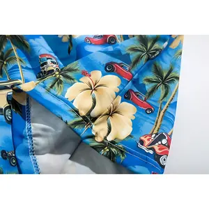 Мужские шорты из нейлона в гавайском стиле