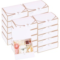 Boîtes cadeaux en papier avec ruban décoratif en gros, boîtes à dragées pour mariage, cadeaux de mariée, emballages pour cadeaux d'anniversaire et de fêtes