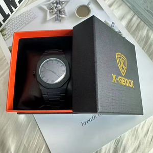 X-GEQCK <span class=keywords><strong>Coffret</strong></span> <span class=keywords><strong>Montre</strong></span> Luxe Personnalisable Haute Qualité <span class=keywords><strong>pour</strong></span> Emballage Vente en Gros Boîte <span class=keywords><strong>de</strong></span> <span class=keywords><strong>Rangement</strong></span> <span class=keywords><strong>Montre</strong></span> Noir Orange - Product Image 5