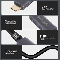Câbles Fibre Optique AOC USB-C vers HDMI 4K 60Hz avec Mode Alt DP, 10M 20M 30M, pour Ordinateurs Portables, Téléphones vers Moniteur