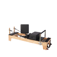 Reformer Pilates en chêne de qualité commerciale pour studio de yoga et usage domestique, sur mesure, vente en gros, durable, réglable, portable, certifié CE