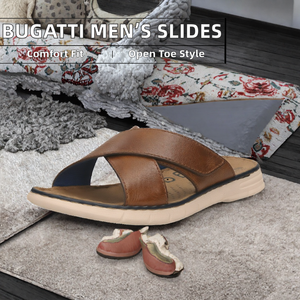 Pantuflas de Hombre Color Marrón, Estilo Mule, Punta Abierta, Cómodas, con Plantilla Extraíble, para Uso Casual en Interiores - Product Image 2