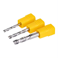 Fraise à queue CNC en carbure monobloc à 2 dents avec angle hélicoïdal de 45° pour coupe ascendante/descendante dans le bois - ODM/OEM disponible