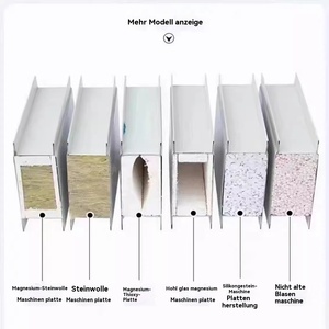 Panneaux sandwich métalliques modernes pour revêtement mural extérieur, toiture, façade, résistants au feu, résistants à l'eau, <span class=keywords><strong>isolation</strong></span> extérieure - Product Image 3