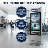 Terminal de Navegación FIDS OEM Personalizado, Sistema de Señalización LCD Integrado para Interiores, para Aeropuertos, Metro y Centros de Transporte
