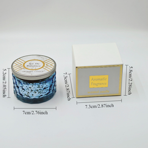 Elegante Vela Aromática en Frasco de Vidrio Metálico Martillado con Tapa, Velas de Diseño para <span class=keywords><strong>Decoración</strong></span> de Fiestas - Product Image 5