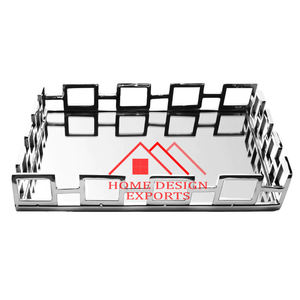 Brass Material Nickel Plating Vanity <b>Mirror</b> <b>Tray</b> for Home Hotels & Restaurants 2024 New Design <b>Mirror</b> Vanity <b>Tray</b> Best Seller - Product Image 5