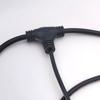 Connecteur de câble étanche en T pour guirlande lumineuse extérieure, 2, 3, 4 broches, pour câble de 0,75 mm², pour éclairage LED