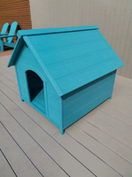 Abri pour animaux de compagnie en plastique HIPS, style bois, pour extérieur, chambre à coucher, mignon, cage en plastique, maison, chaise Adirondack en plastique