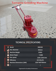 מבצע מיוחד - מכונות ליטוש בטון חשמליות 350 מ\\\"מ עם מנוע 7.5 קילוואט לליטוש רצפות בטון - Product Image 6