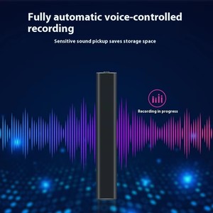 Enregistreur vocal longue distance Mini enregistreur vocal avec lecture MP3 Réduction du bruit <span class=keywords><strong>Dictaphone</strong></span> avec batterie externe - Product Image 3