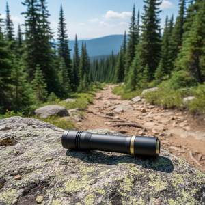 Lampe de poche industrielle en aluminium rechargeable par USB-C, LED 900 lumens, IP65, faisceau réglable, noir mat, Favor Light Gen-2 Moonbeam - Product Image 1