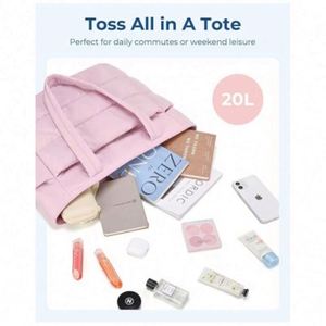 Bolso Tote Acolchado Personalizado con Serigrafía en Lona para Mujer - Bolso de Mano con Compartimentos para el Trabajo, Viajes y Oficina - Product Image 3