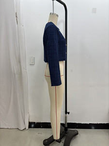 KAR&OT ZA Ropa de Mujer Verano 2025 Nueva Moda Chaqueta Corta Sencilla de Cuello Redondo con Cierre de un Solo Botón 1228992 - Product Image 5