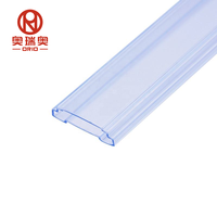 Profilé en PVC transparent extrudé, matériau résistant à la chaleur, profilé en PVC souple et dur co-extrudé