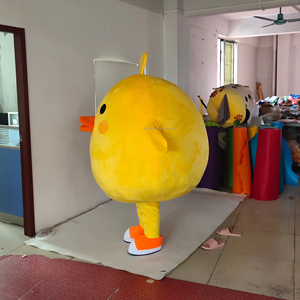 Efun MOQ 1 pieza personalizado pequeño pollo amarillo mascota disfraz divertido caminar Animal mascota disfraz para la venta - Product Image 6