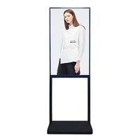 Super Slim 43 \ "49 \" 55 \ "nouveau design intérieur debout publicité Android OS écran LCD CMS gratuit et serveur Cloud pour une utilisation dans les centres commerciaux