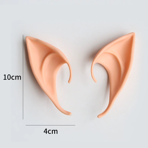 Oreilles de Fée Pixie Elfes Pointues Souples pour Cosplay, Masque Elven, Maquillage, Accessoires de Costume d'Halloween - Product Image 3