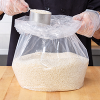 Sac d'emballage en plastique LDPE transparent avec soufflet latéral et thermoscellage pour doublure de boîte en carton