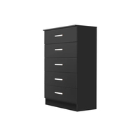 Haute Brillant Couleur Personnalisée Pas Cher En Bois Tiroir Commode Poitrine 5 Tiroirs Chambre Meubles Salon Armoires