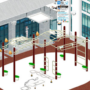 Équipement de fitness en plein air <span class=keywords><strong>Street</strong></span> <span class=keywords><strong>Workout</strong></span> Calisthenics Park Outdoor Pull-up and Dip Bar avec certification TUV - Product Image 2