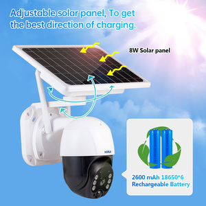 KERUI ICSee HD kablosuz güneş WiFi kamera açık güvenlik gözetim kamera CCTV akıllı ev PIR hareket algılama kam - Product Image 4