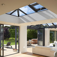 Sunray-Éclairage naturel lucarne automatique intelligente lucarne en alliage d'aluminium ouvrant le verre avec fenêtre fixe