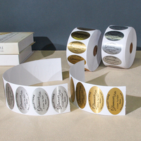 Rouleau adhésif de papier synthétique personnalisable d'autocollant de logo imperméable de logo pour la promotion de l'utilisation de supermarché d'épicerie impression de logo personnalisée