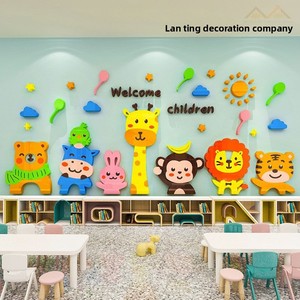 <span class=keywords><strong>Adesivi</strong></span> Murali 3D a Tema Animali Cartoon per <span class=keywords><strong>Asilo</strong></span> Nido, Decorazione per Aula - Product Image 3