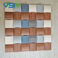 Panneaux acoustiques modernes en mosaïque, panneaux acoustiques absorbants le son, durables, en MDF et polyester