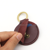 Porte-clés en cuir de haute qualité avec rangement pour médiators de guitare, étui de voiture et support, personnalisable avec logo et couleur