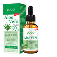 Sérum 99% à l'aloe Vera, marque privée, carotte d'escargot et œufs, kit blanchissant pour le visage, avec vitamine E et collagène, offre spéciale
