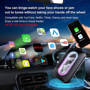 Boîte Carplay Ai, adaptateur Carplay <span class=keywords><strong>sans</strong></span> fil, 3 en 1, lecteur multimédia automobile Carplay pour Mazda Benz Kia <span class=keywords><strong>Hyundai</strong></span> VW - Product Image 4