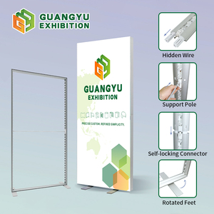 Tùy chỉnh kích thước LED nền ánh sáng Hộp ánh sáng vải biểu ngữ tường đứng quảng cáo triển lãm nhôm căng thẳng 80*200 hộp Đèn - Product Image 6